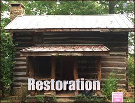 Historic Log Cabin Restoration  Ark, Virginia